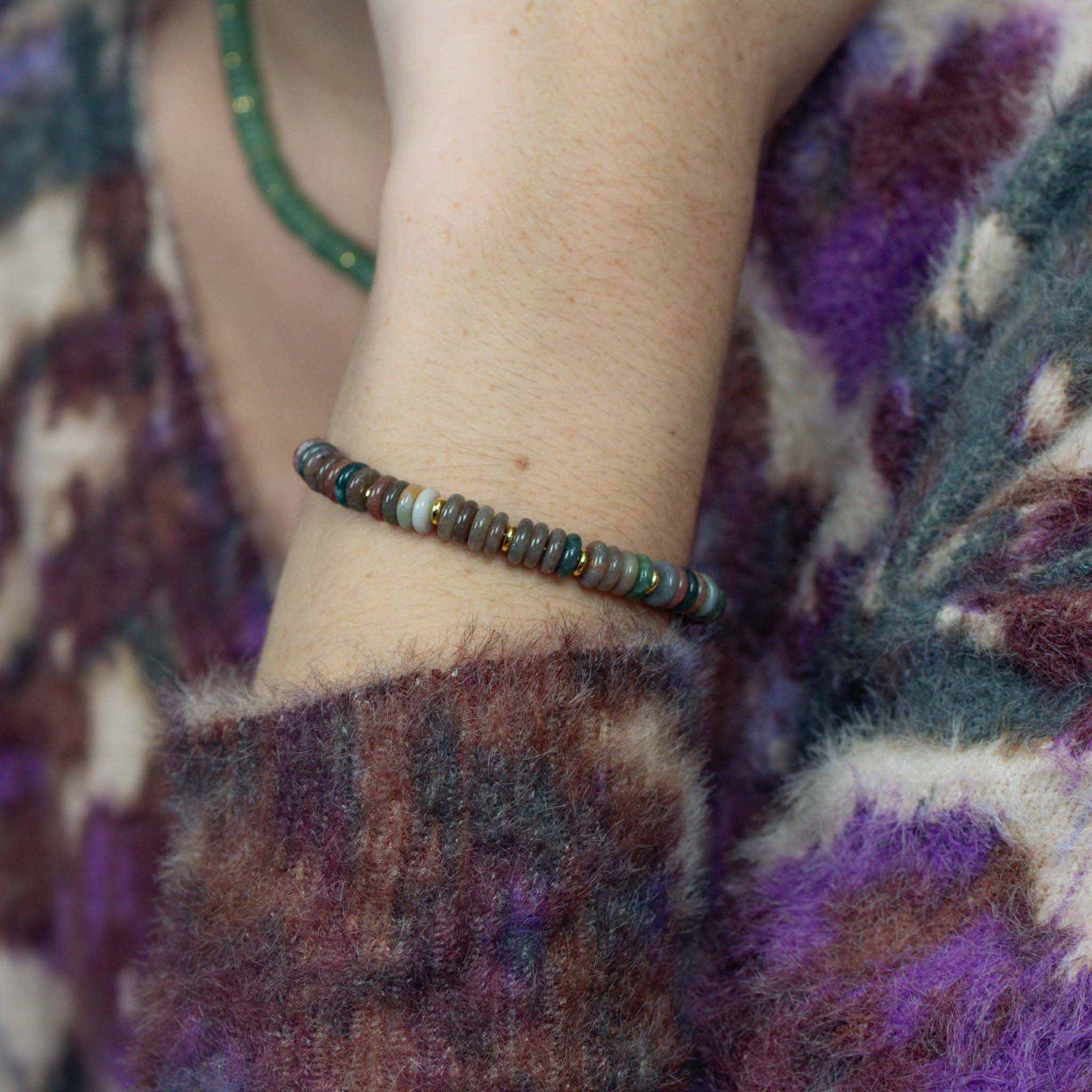 Bracelet Blima en pierres Agate Indienne - SLOYA